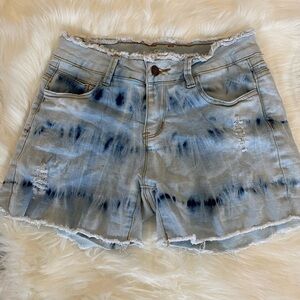 Pink Label Cut off Denim Shorts